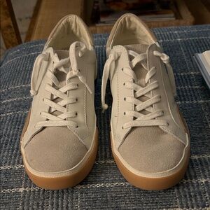 Dolce Vita Cream and Tan Sneakers